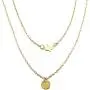 MIXIA Minimalist Peace Dove Soar Flying Double Layers Crystal Sequins Coin Chain Pigeon Bird Water Drop Pendant Multilayer Boho Necklace for Women Girls