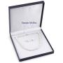 THE PEARL SOURCE 14K Gold 6.5-7mm Round Black Akoya Cultured Pearl Necklace & Earrings Set in 17'' Princess Length for Women