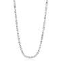 Fine Necklace Twinkling Link Gypsophila 925 Sterling Silver Chain Thin Lightweight Lobster Claw Clasp Jewelry for Women