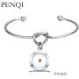 PENQI Christian Jewelry Mustard Seed Charm Knot Bracelet Religious Gift Catholic Gift Mustard Seed Faith Inspirational Gift for Women Girls