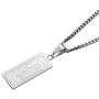 Nsitbbuery Hip Hop Stainless Steel Dollar Bill Tag Pendant Necklace
