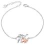 FREECO Mother and Daughter Elephant Bracelet 925 Sterling Silver Elephant Jewelry for Women Girls (Elephant Bracelet)