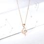 14k 18K Gold Heart Pendant Necklace for Women, Real Gold Love Jewelry for Her, 18 Inch