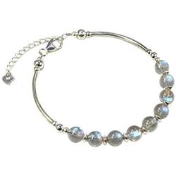 Jan&Dee Manual Original Labradorite Moonstone Crystal Bracelet