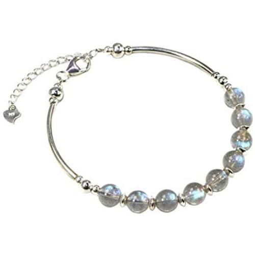 Jan&Dee Manual Original Labradorite Moonstone Crystal Bracelet