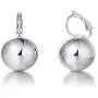 FANCIME Ball Leverback Dangle Earrings Ball Drop Earrings Round Spheres Bead Drop Earrings Simple Plain Basic High Polished Yellow/White Gold Plated Jewelry for Women Teen Girls, Ball Diameter 12mm
