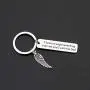 Gzrlyf Dad Memorial Keychain Sympathy Gifts for Loss of Father I Have an Angel Watching Over Me and I Call Him Dad
