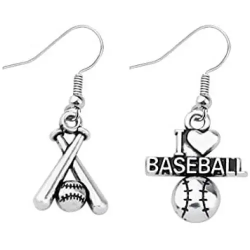 FUSTMW Baseball Earrings Baseball Bat Accessories Jewelry Dangle Earrings Softball Player Coach Jewelry Gifts for Baseball Lovers FUSTMW Baseball Earrings Baseball Bat Accessories Jewelry Dangle Earrings Softball Player Coach Jewelry Gifts for Baseball Lovers