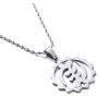 Stainless Steel Wisdom Adinkra Symbols Meanings Pendant Necklace Adinkra Gye Nyame Jewelry