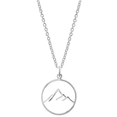 Boma Jewelry Sterling Silver Circle Mountain Pendant Necklace, 18 Inches Boma Jewelry Sterling Silver Circle Mountain Pendant Necklace, 18 Inches