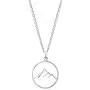 Boma Jewelry Sterling Silver Circle Mountain Pendant Necklace, 18 Inches Boma Jewelry Sterling Silver Circle Mountain Pendant Necklace, 18 Inches