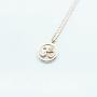 Spoil Cupid 14K Gold Plated 925 Sterling Silver Matte Finish Yoga Aum Om Ohm Sanskrit Yogi Spiritual Harmony Pendant Necklace,18''