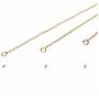 14K Gold Filled Choker Necklace Bracelet Extender - Fine Thin Chain, Durable Strong Removable, Made in USA, Set of 3