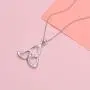 925 Sterling Silver Good Luck Irish Claddagh Celtic Knot Love Heart Pendant Necklace for Women Girls Ladies Birthday Gift, 18'' Rolo Chain