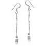 Silvershake Genuine or Synthetic Birthstone 925 Sterling Silver Celtic Knot Weave Dangle Hook Earrings Silvershake Genuine or Synthetic Birthstone 925 Sterling Silver Celtic Knot Weave Dangle Hook Earrings