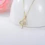 14k Gold Natural Diamond Heart Necklace for Women, Anniversary Jewelry for Wife/Girlfriend, Love Gifts for Her (0.1ct), 16-18 Inch
