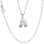 GemsChest 925 Sterling Silver Childrens Ballerina Necklace Jewelry Cubic Zirconia Ballet Slippers Shoes Necklace for Teen & Dancer 18'' GemsChest 925 Sterling Silver Childrens Ballerina Necklace Jewelry Cubic Zirconia Ballet Slippers Shoes Necklace for Teen & Dancer 18''