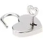 FM FM42 Openable Heart Lock Charm 0.67'' Width Simulated Leather Cloth Choker (16 Colors)