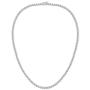 GMESME 18K White Gold Plated Cubic Zirconia Classic Tennis Necklace 18 Inch