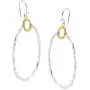 Silpada Dynamic Duo Double Circle Drop Earrings in Sterling Silver & Brass Silpada Dynamic Duo Double Circle Drop Earrings in Sterling Silver & Brass