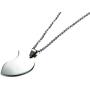Mealguet Jewelry Personalized Custom Stainless Steel His and Hers A Set of 2 Matching Heart Puzzle Pendant Necklace