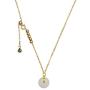 NW 1776 Jade Necklace, Female Donut Pendant, Natural Jade Gold-plated Necklace