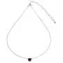 Sterling Silver Red Solitaire Choker Necklace Made with Swarovski Crystal Sterling Silver Red Solitaire Choker Necklace Made with Swarovski Crystal