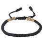 Tibet Bracelet with Agate Beads Handmade Tibetan Braided Cotton Copper Beads Bracelet Adjustable String Lucky Rope Bracelet for Teen Girls Jewelry(C)