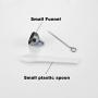 CHISMORL Clear Glass Cremation Pendant Necklace for Ashes Stainless Steel Memorial Cremains Urn Keepsake Jewelry