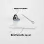 CHISMORL Clear Glass Cremation Pendant Necklace for Ashes Stainless Steel Memorial Cremains Urn Keepsake Jewelry