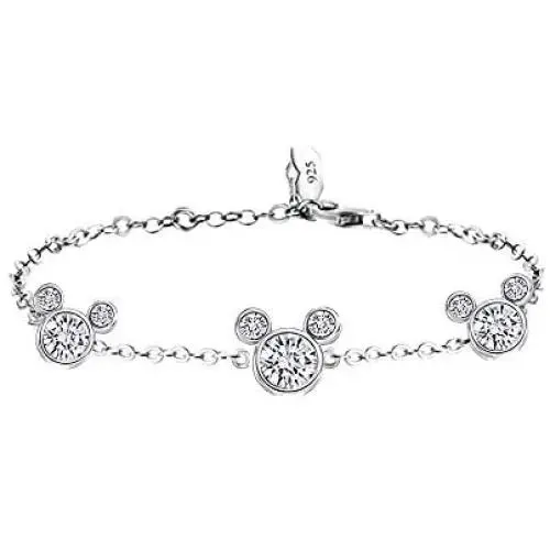 MixiuEuro Women Girls Micky Bracelets, 925 Sterling Silver Cubic Zirconia Mouse Bracelets Jewellery Gift For Girls Child MixiuEuro Women Girls Micky Bracelets, 925 Sterling Silver Cubic Zirconia Mouse Bracelets Jewellery Gift For Girls Child