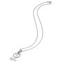 Sterling Silver Initial Alphabet Letter Name Pendant Necklace Personalized Gifts for Women Teens Girls