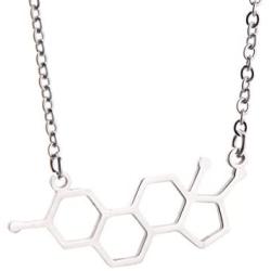 KUIYAI Estrogen Molecule Necklace Female Symbol Necklace Gift for Women