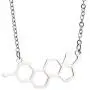 KUIYAI Estrogen Molecule Necklace Female Symbol Necklace Gift for Women KUIYAI Estrogen Molecule Necklace Female Symbol Necklace Gift for Women