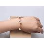 SWEETRAINBOWN Pearls Leather Bracelets for Women,Beaded Handmade Jewelry Genuine Leather Friendship Cuff
