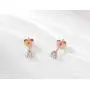 1 Pair Sterling Silver Stud Earrings Hypoallergenic 3mm Small Pearl Earrings Cubic Zirconia Earrings Round Ball Earrings for Women Men, 3 Color Options