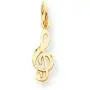 10K Gold Treble Clef Music Note Charm Musical Jewelry 10K Gold Treble Clef Music Note Charm Musical Jewelry