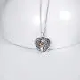 KINGWHYTE Urn Necklaces for Ashes for Women 925 Sterling Silver Two Tone Angel Heart Shape Cremation Jewelry for Ashes of Loved Ones Keepsake KINGWHYTE Urn Necklaces for Ashes for Women 925 Sterling Silver Two Tone Angel Heart Shape Cremation Jewelry for Ashes of Loved Ones Keepsake