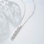 WINNICACA Heartbeat Faith Hope Love Sterling Silver Created Opal Vertical Bar Necklaces October Birthstones Jewelry Birthday Mothers Day Gifts for Her Women Teen Nurse Birthday