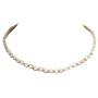 BlueRica Hemp Cord Macrame Choker Necklace with Cats Eye (White)