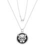 Marvel Comics Black Panther Jewelry, Stainless Steel Pendant Necklace, 22'' Ball Chain