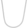 Savlano 925 Sterling Silver 4.5mm Herringbone Flat Snake Magic Chain Necklace for Men & Women - Made in Italy