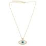 BALIBALI Miyuki Seed Beads Jewelry Evil Eye Hamsa Hand Pendant Necklace with Message Card Gift Card for Women Jewelry Gift Valentines Day Gift for Women Girls