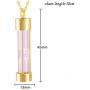 Eternity Memory Memorial Gold Smooth Hourglass Urn Necklace Cremation Jewelry Pendants for Women Men Gift +Fill Kits