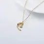 You are My Queen-10K 14K 18K Gold Womens Necklace, Crescent Moon and Star Pendant Necklace, Queen Crown Necklace, Solid Gold Moissanite Wing Necklace Jewelry for Women You are My Queen-10K 14K 18K Gold Womens Necklace, Crescent Moon and Star Pendant Necklace, Queen Crown Necklace, Solid Gold Moissanite Wing Necklace Jewelry for Women