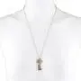 LUX ACCESSORIES Tri Color Tone Key to My Heart Cluster Charm Pendant Necklace LUX ACCESSORIES Tri Color Tone Key to My Heart Cluster Charm Pendant Necklace