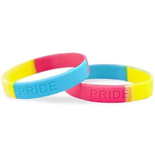 LGBTQ - Pansexual PRIDE Silicone Bracelet (Adult)