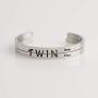 ENSIANTH Twins Gift Twin Bracelet Twin One Twin Two Cuff Bangle