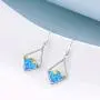 YAFEINI Wave Earrings Sterling Silver Ocean Wave Earrings Created Opal Dangle Drop Earring Ocean Jewelry Beach Gifts for Women YAFEINI Wave Earrings Sterling Silver Ocean Wave Earrings Created Opal Dangle Drop Earring Ocean Jewelry Beach Gifts for Women