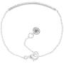 Silpada Dotted Line Curved Bar Chain Bracelet with Crystals in Sterling Silver, 7.5''